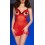 Nuisette Ouverte ELINA Rouge