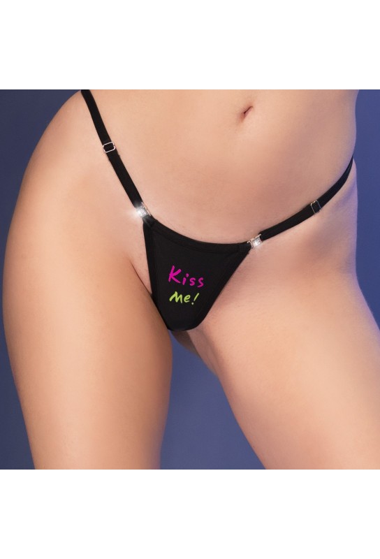 String Kiss Me ! Noir 