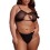 Soutien-Gorge Transparent Grande Taille Bravia Noir