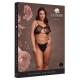 Soutien-Gorge Transparent Grande Taille Bravia Noir 