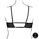 Soutien-Gorge Transparent Grande Taille Bravia Noir 
