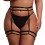 Porte-jarretelles Grande Taille Double Strap Noir