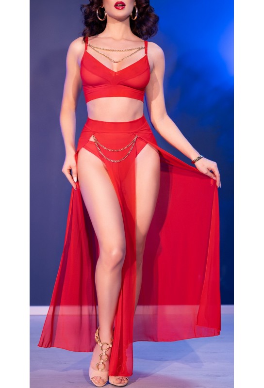 Ensemble 3 Pièces Celia Rouge 