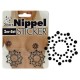 Strass noirs pour tétons - 4.5 x 4.5 cm 