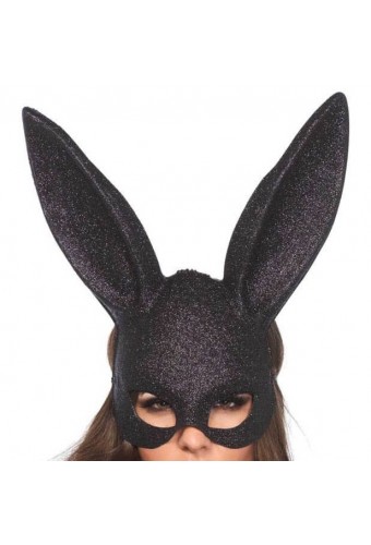 Masque Rabbit - Noir Pailleté 