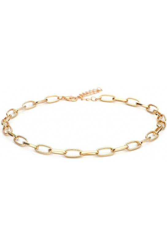 Ras de cou Hollow Ring doré 