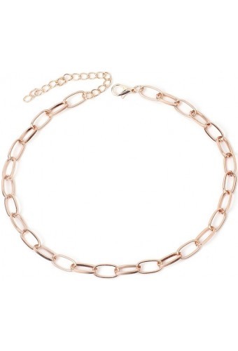 Ras de cou Hollow Ring Rose 