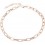 Ras de cou Hollow Ring Rose