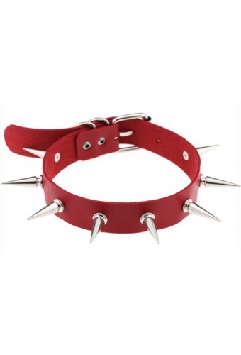 Collier à pointes Piky Lish Rouge 