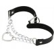 Metal Heart Collar With Chain BLACK 