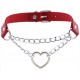 Collier sexy Heart Chain Rouge 