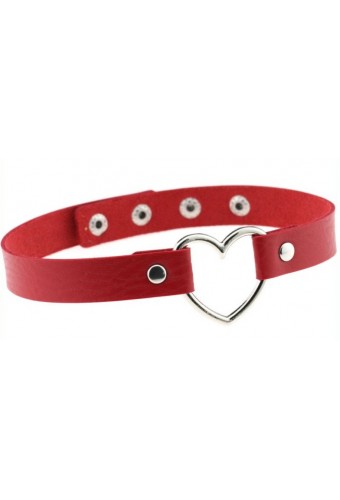 Ras de cou Heart Lish Rouge 