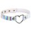 Ras de cou Heart Laser Blanc argenté