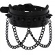 Collier à pointes Piky Noir 
