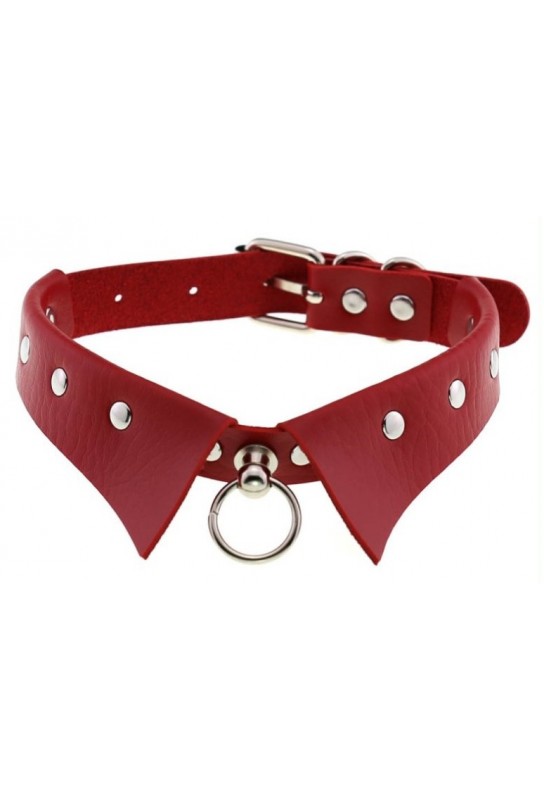 Collier GOTHIC RING Rouge 