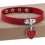 Ras de cou Punk Heart Rouge