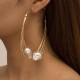 Boucles d'oreille Gold Ear 10cm 