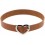 Ras de cou Heart Attach Marron