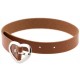 Ras de cou Heart Attach Marron 