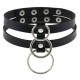 Ras de cou Tri Rings Noir 