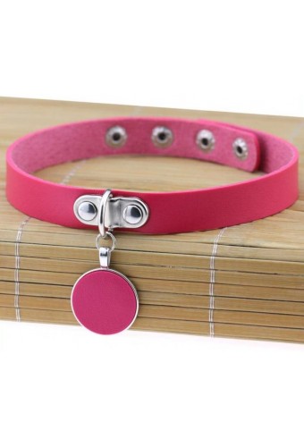 Ras de cou Round Moon Rose 