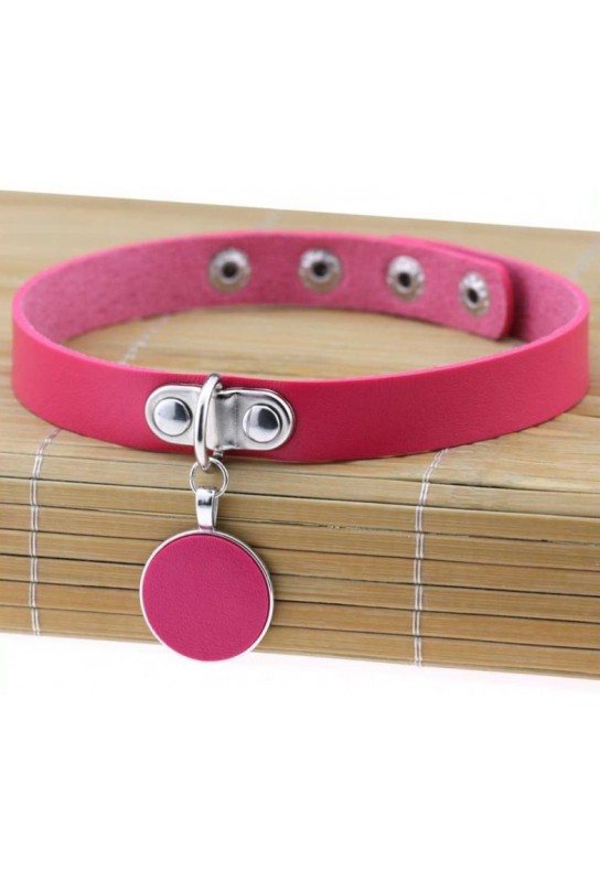 Ras de cou Round Moon Rose 