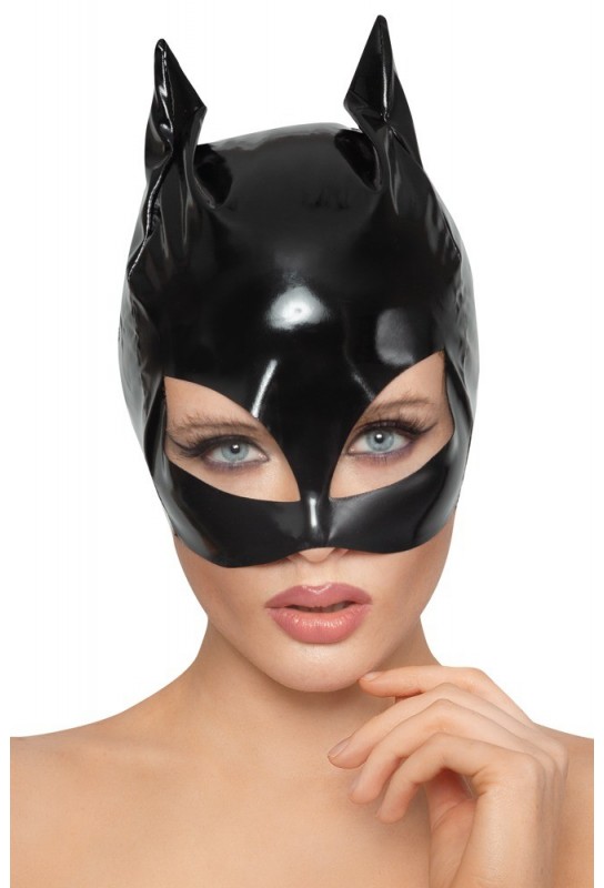 Masque Chat en Vinyle Cat Mask Noir 