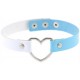 Ras de cou Heart Duo Blanc-Bleu 