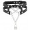 Collier Ras de cou Pendant Lock Noir