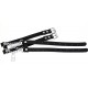 Collier Ras de cou Pendant Lock Noir 