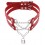 Collier Ras de cou Pendant Lock Rouge