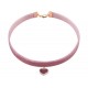 Ras de cou Lotus Heart Rose 