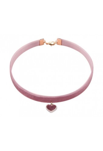 Ras de cou Lotus Heart Rose 