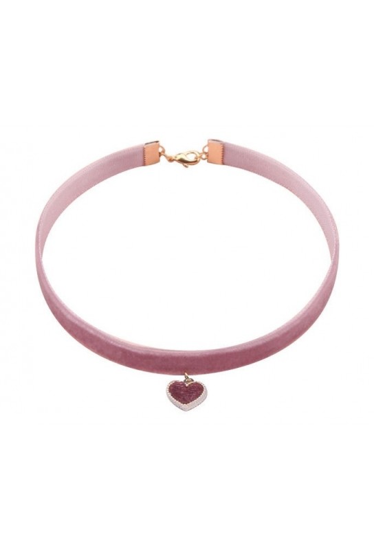 Ras de cou Lotus Heart Rose 