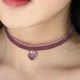 Ras de cou Lotus Heart Rose 