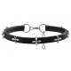 Collier Ras de cou fin Cross Flow Noir