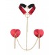 Cache-Tétons Heart Rouges 