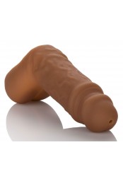Prothèse Pénis creuse 10 x 3cm Marron