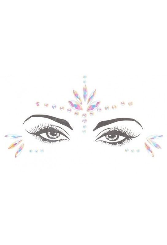 Stickers Strass Visage phosphorescent Glow Jewelry 