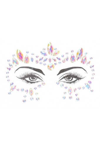 Stickers Strass Contours des Yeux phosphorescents Glow Jewelry 