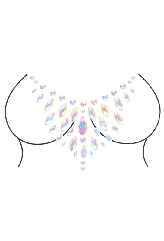 Stickers Strass Décolleté Phosphorescents Glow Chest 