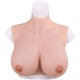 Buste Seins réalistes Silicone Col haut Bonnet C 