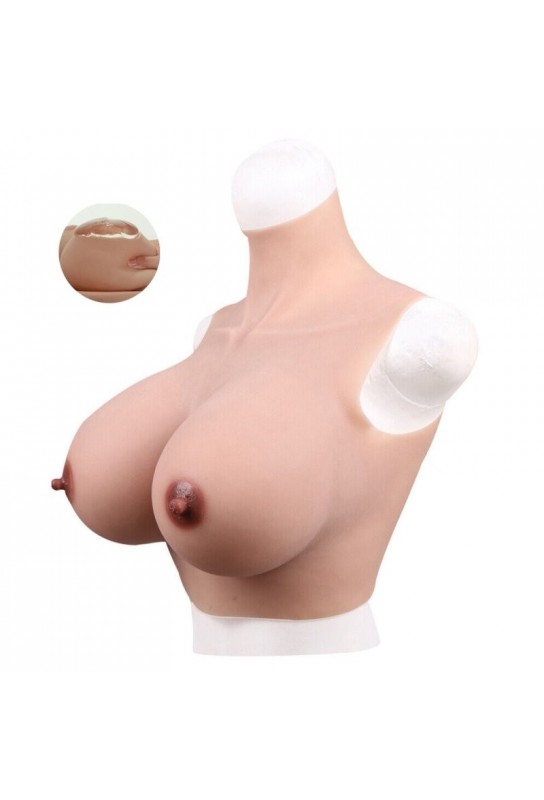 Buste Seins Silicone Col haut Bonnet G 