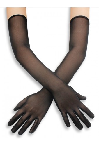 Gants Longs Mesh Gloves 50cm Noirs 