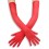 Gants Longs Mesh Gloves 50cm Rouges