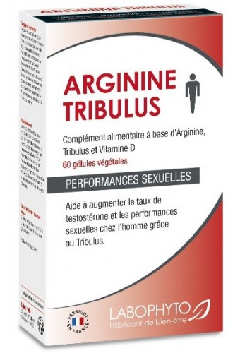 Stimulant sexuel Arginine Tribulus- Boite de 60 gélules 
