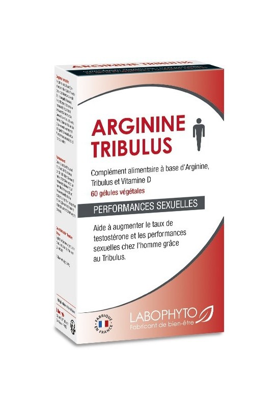 Stimulant sexuel Arginine Tribulus- Boite de 60 gélules 