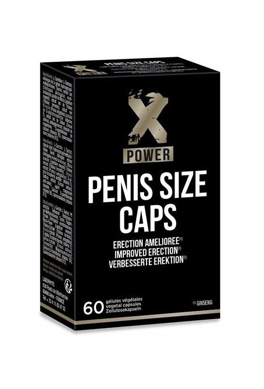 Stimulant d'érection Penis Size Caps XPower 60 Gélules 