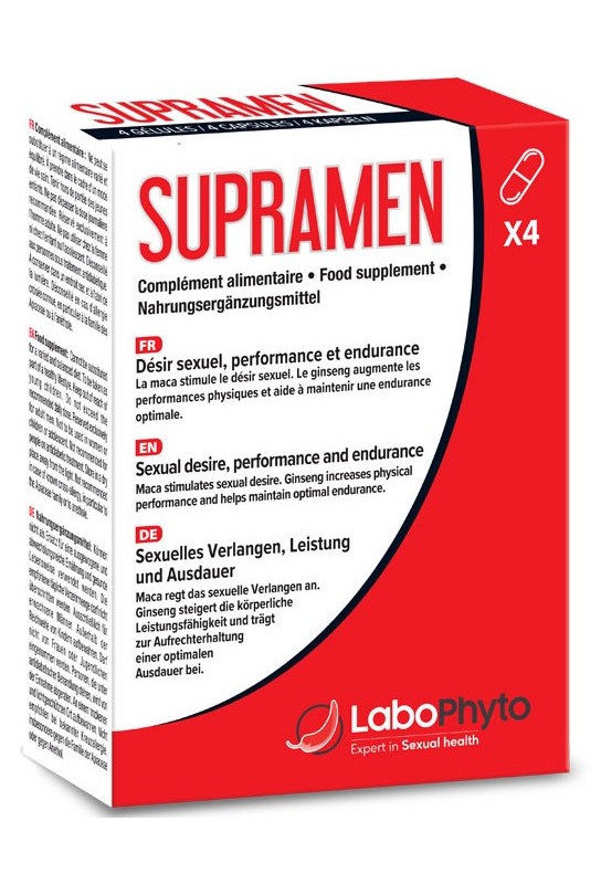 Stimulant SupraMen 4 gélules 