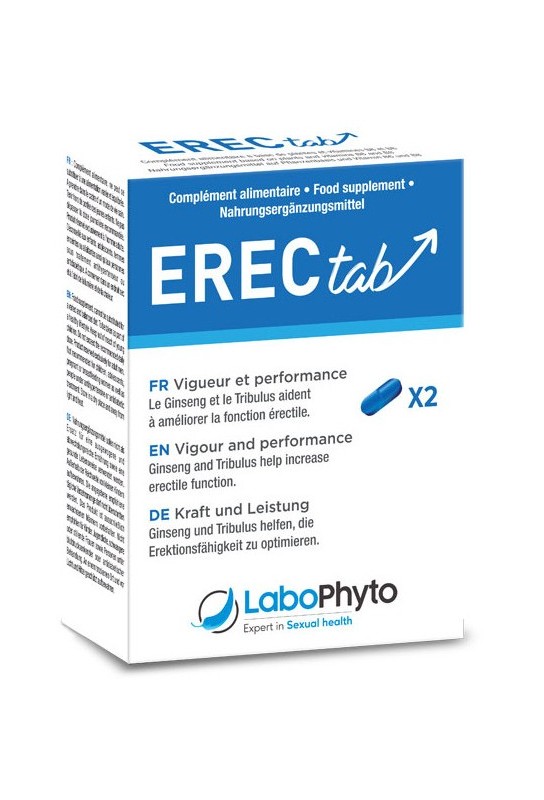 Stimulant d'érection Erec Tab 2 gélules 